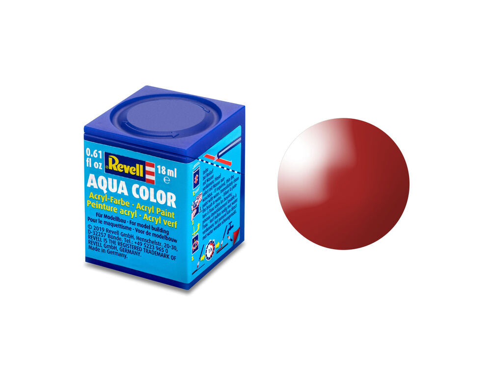 Aqua feuerrot, gl��nzend