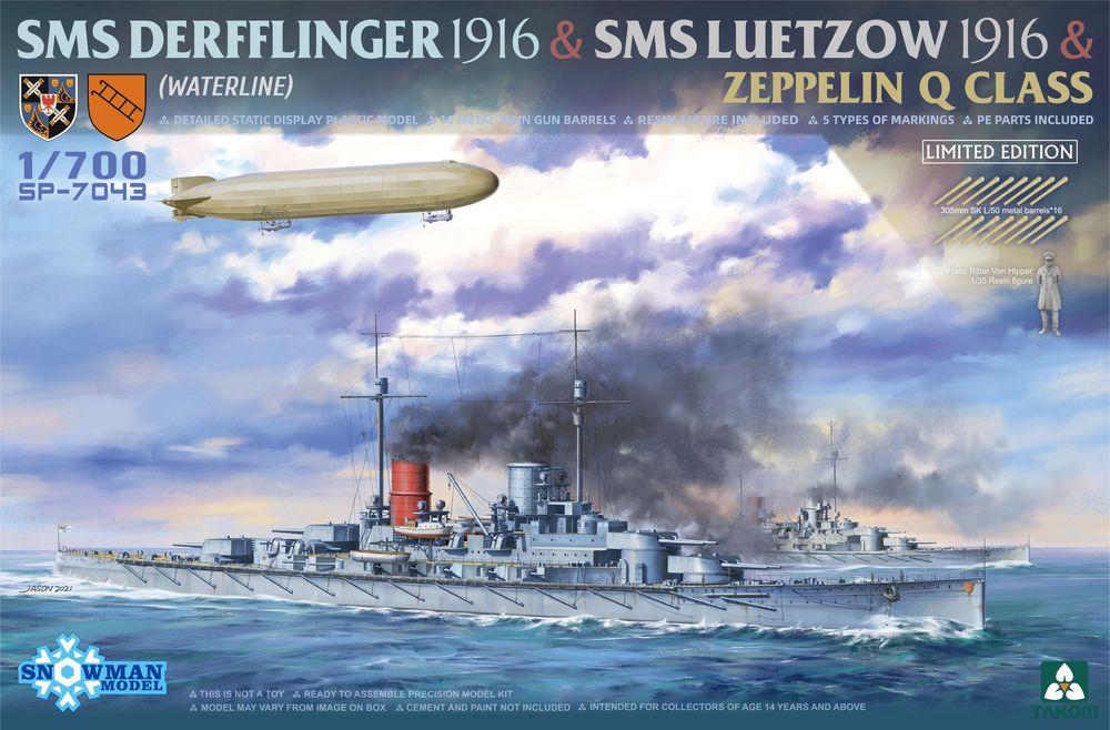 SMS DERFFLINGER 1916 & SMS LUETZOW 1916�� & ZEPPELIN Q CLASS (LIMITED EDITION