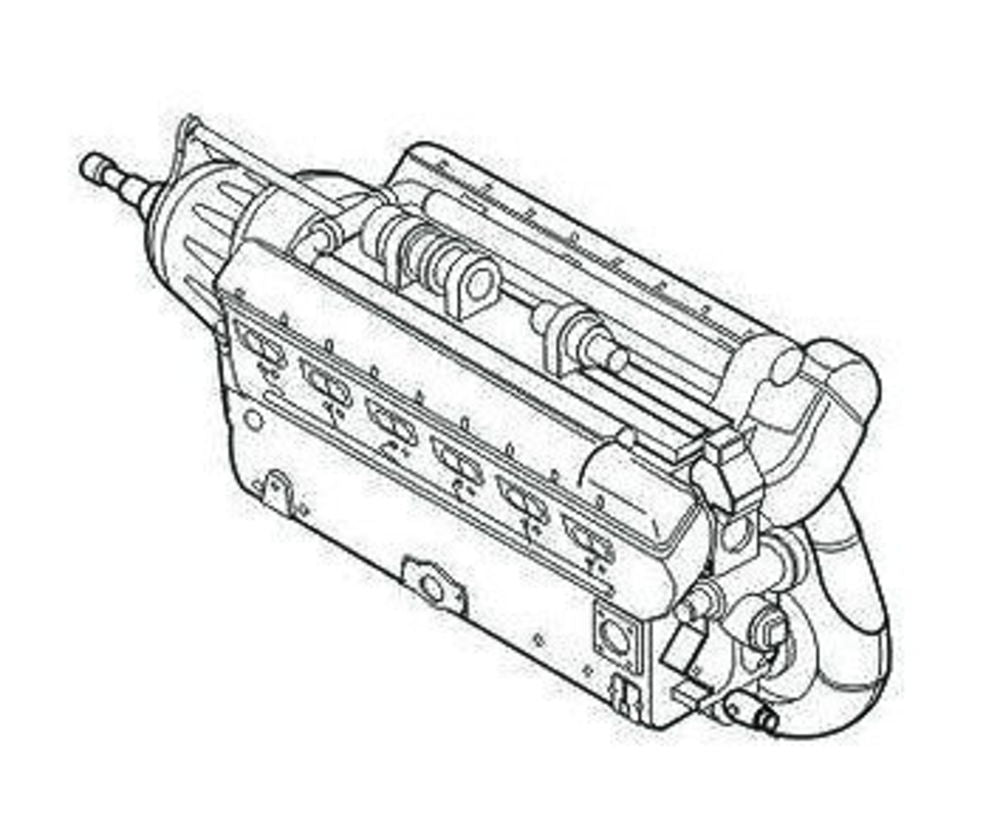 DB 603 German Aircraft engine