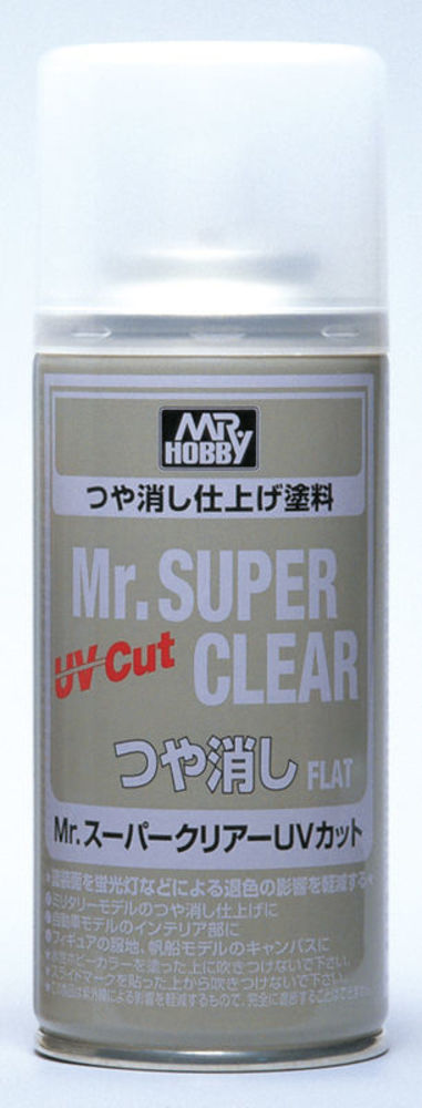 Mr Hobby -Gunze Mr. Super Clear UV Cut Flat Spray (170 ml)