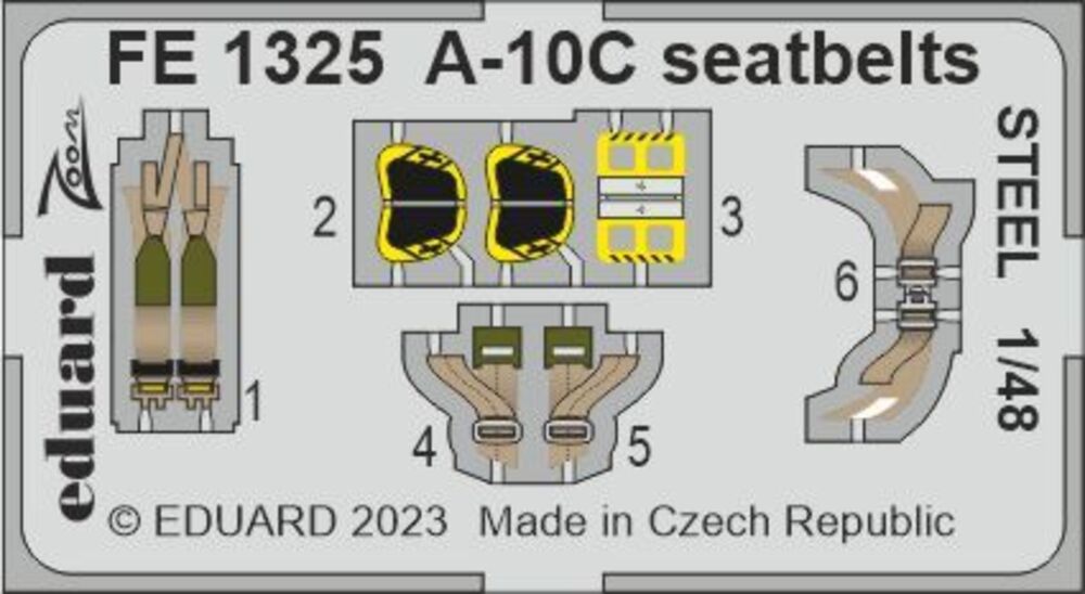 A-10C seatbelts STEEL for HOBBY BOSS