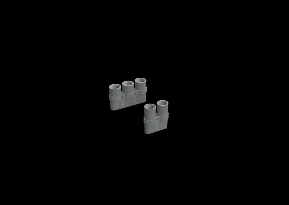 F6F exhaust stacks for EDUARD