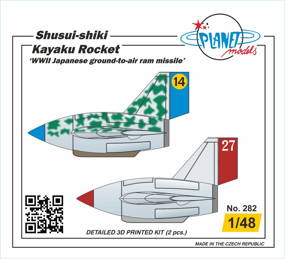 Shusui-shiki Kayaku Rocket ���WWII Japanese ground-to-air ram missile��� 2 pcs 1/48