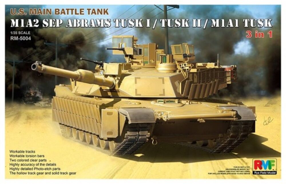 M1A2 SEP Abrams Tusk I/Tusk II/M1A1 Tusk