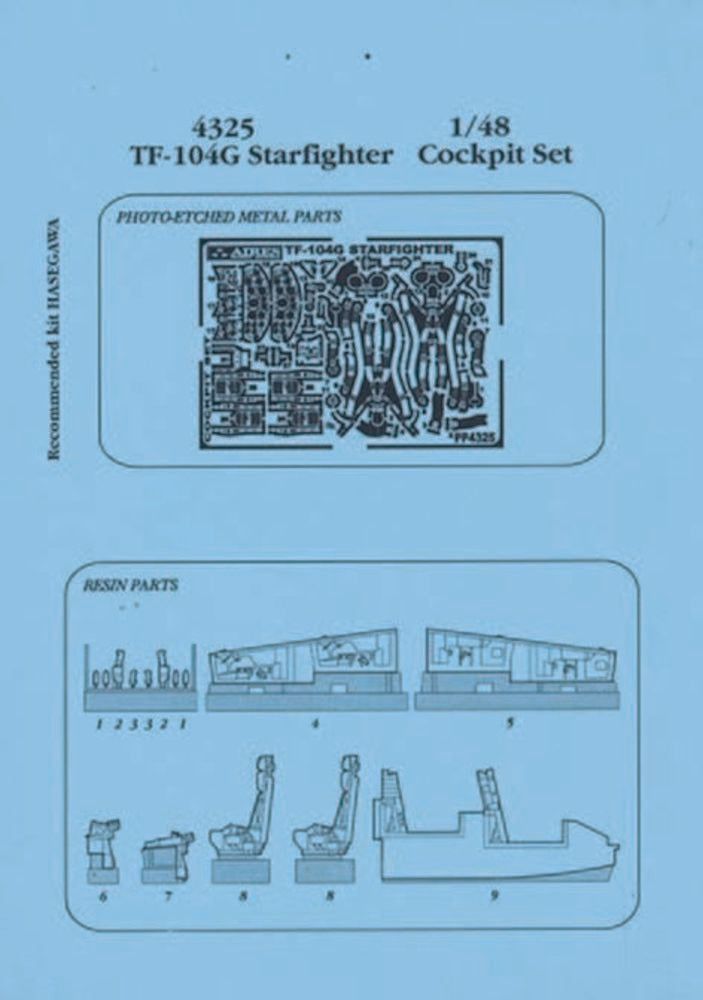 TF-104G Cockpit Set f��r Hasegawa-Bausatz