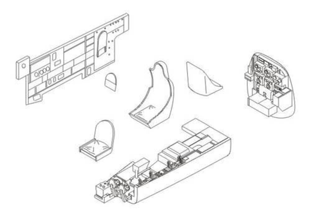 Junkers Ju 88A Interior set