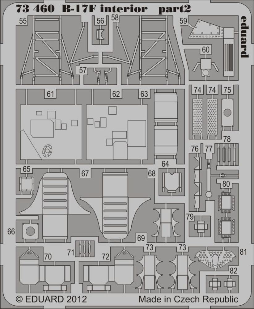 B-17F interior S.A. for Revell