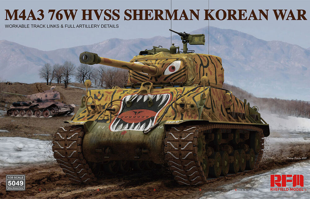 M4A3 76w hvss Sherman Korean war