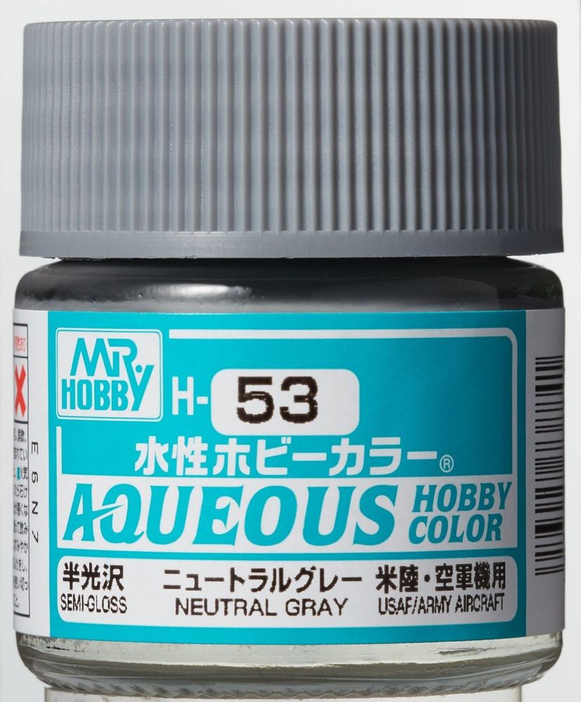 Mr Hobby -Gunze Aqueous Hobby Colors (10 ml) Neutral Gray