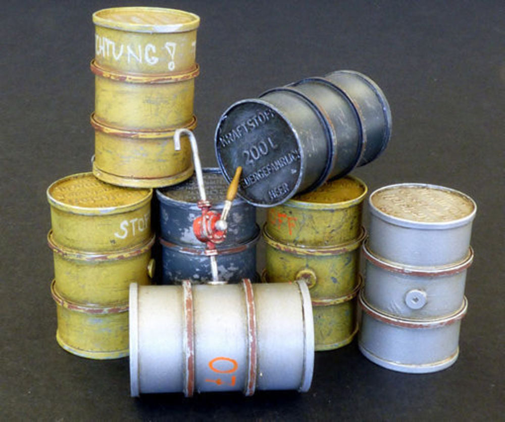 German fuel barrels