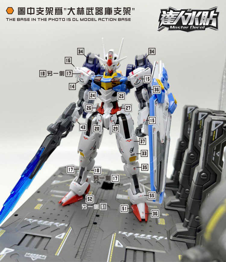 DL-Modellaufkleber – H004 – HG GUNDAM AERIAL 1/144