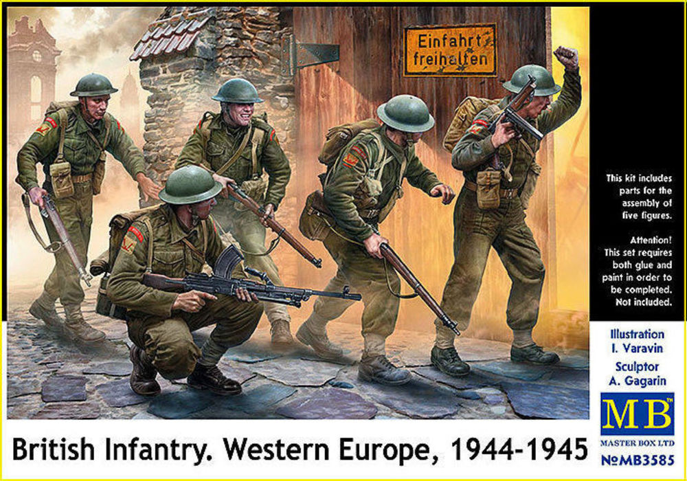 British Infantry. Western Europe. 1944-1945