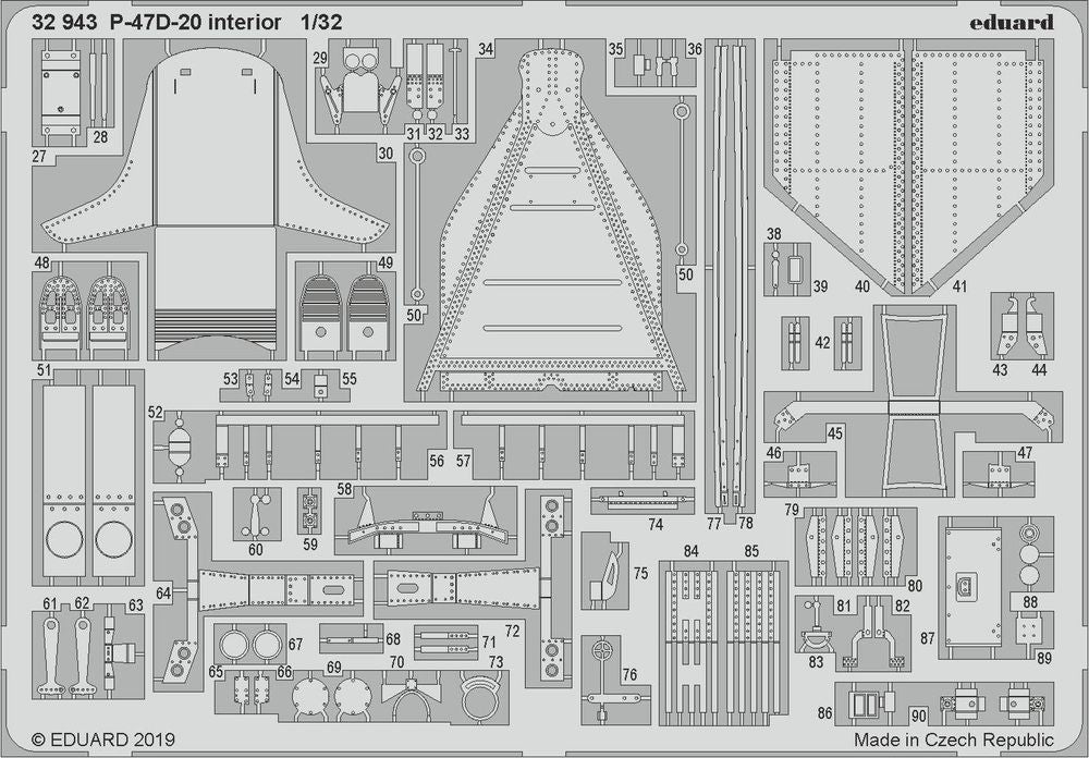 P-47D-20 interior for Trumpeter