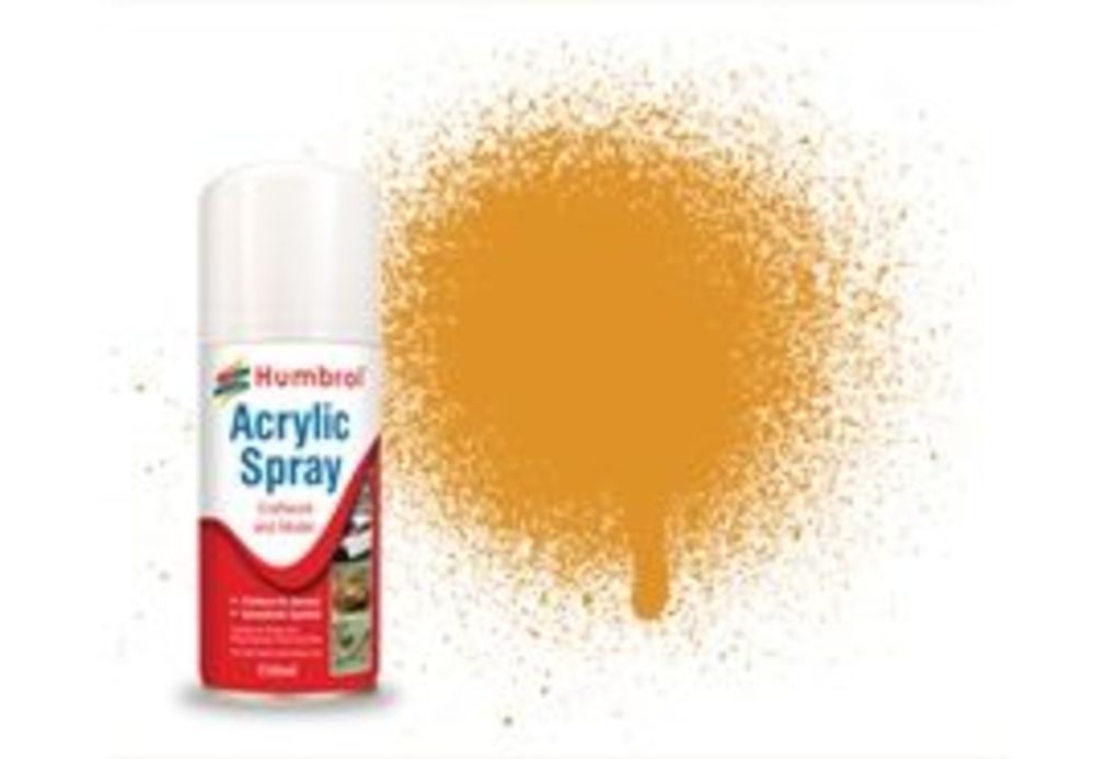 HUMBROL ACRYLIC HOBBY SPRAY 150ML No 54 Brass