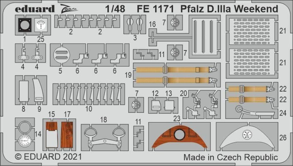 Pfalz D.IIIa Weekend 1/48 for EDUARD