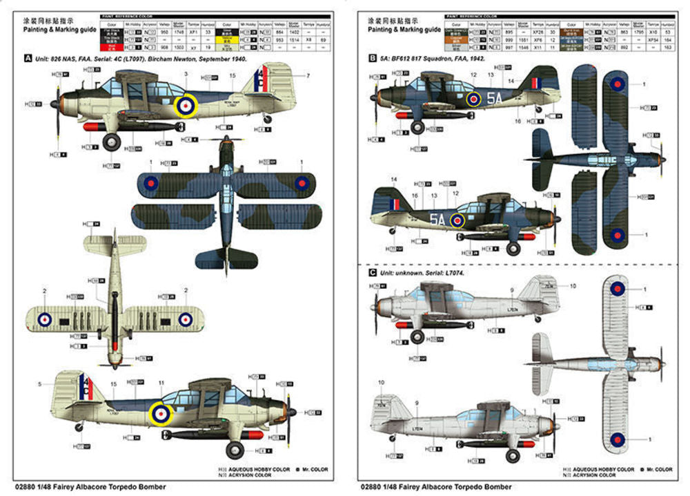 Fairey Albacore Torpedo Bomber