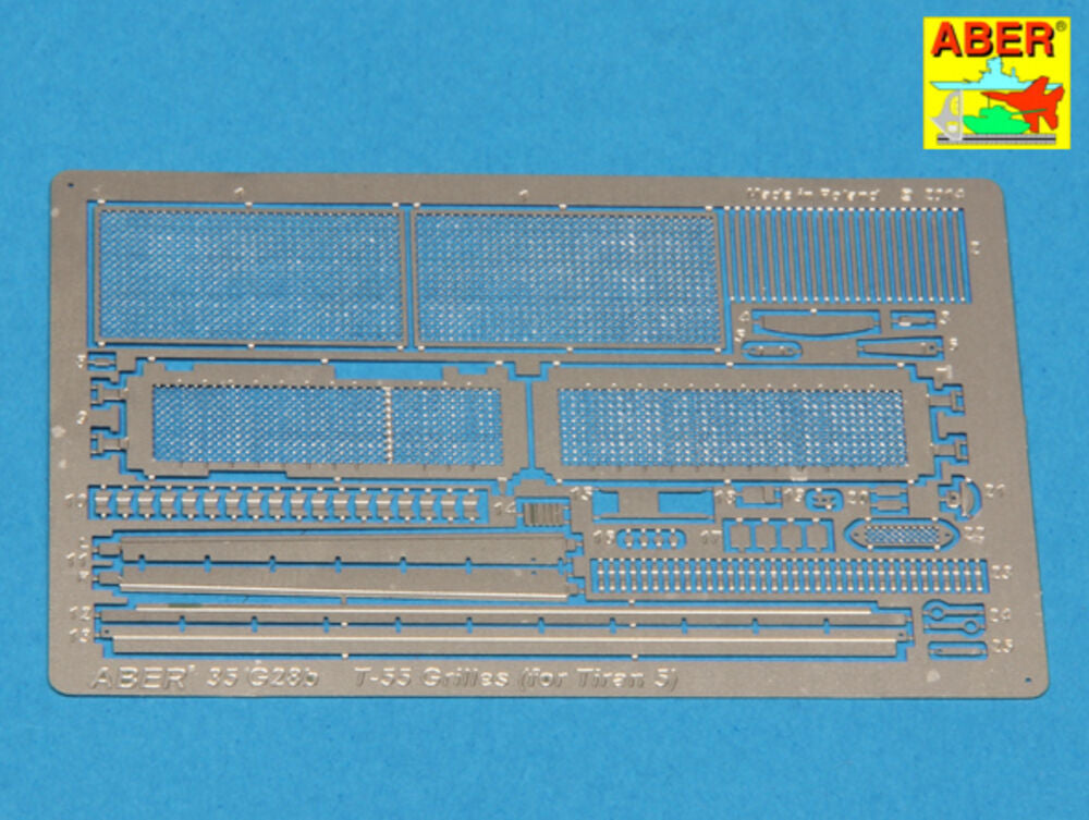 Grilles for Russian tank T-55 also Tiran 5