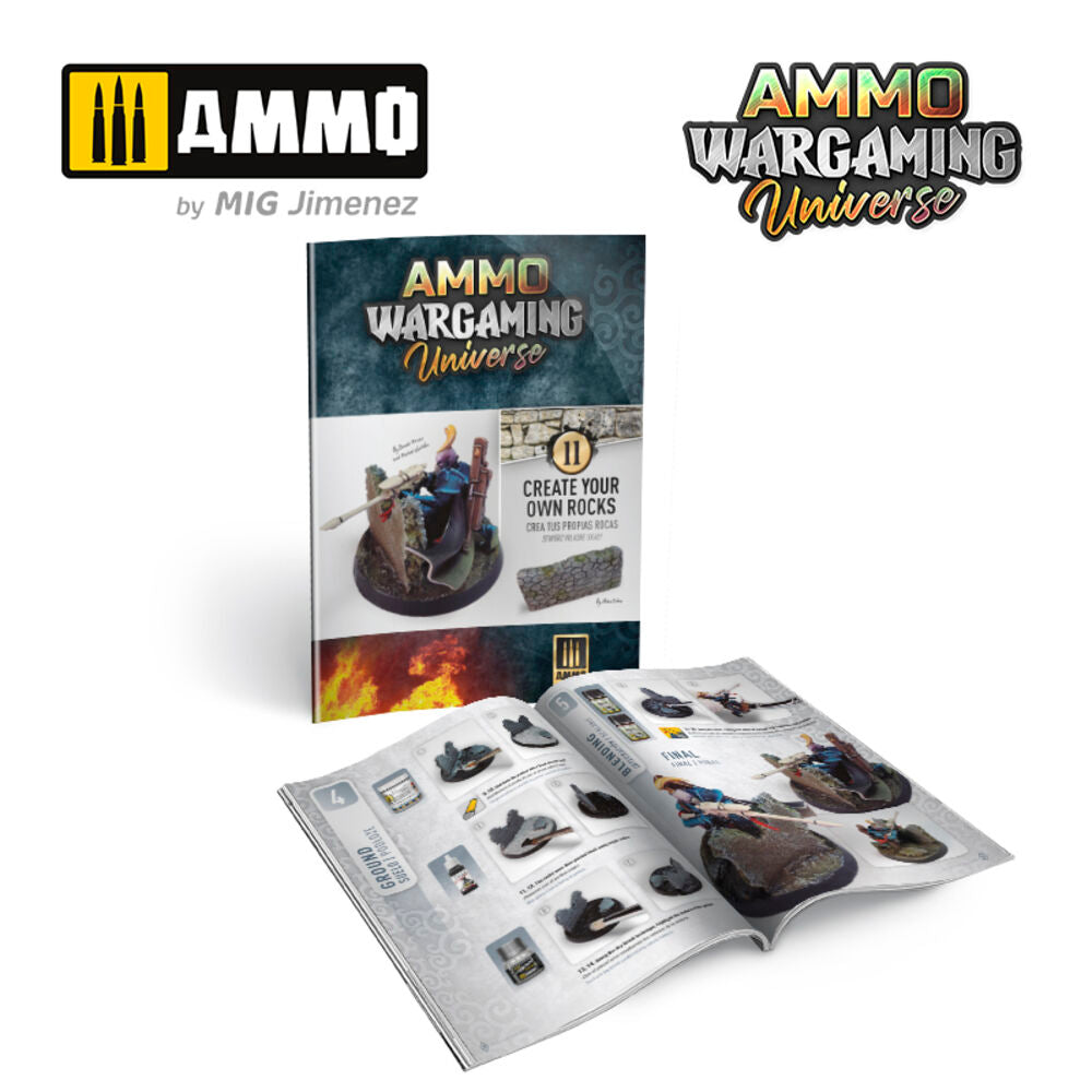 AMMO WARGAMING UNIVERSE Book 11 ��� Create your own Rocks (Multilingual Book)