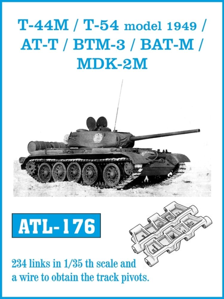 Tracks for T-44M /T-54 model 1949/ AT-T/ BTM-3/ BAT-M/ MDK-2M