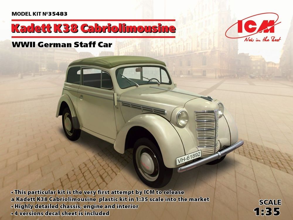 Kadett K38 Cabriolimousine,WWII German Staff Car