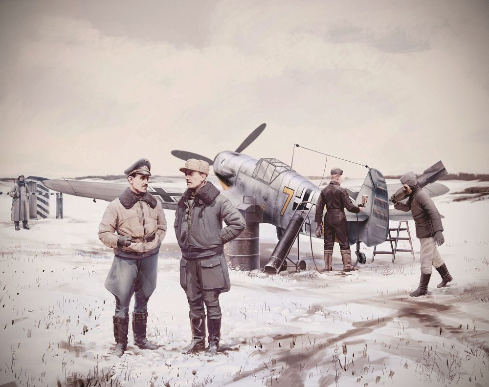 Bf 109F-4 with German Luftwaffe stuff