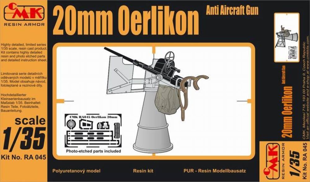 20 mm Oerlikon AA Gun