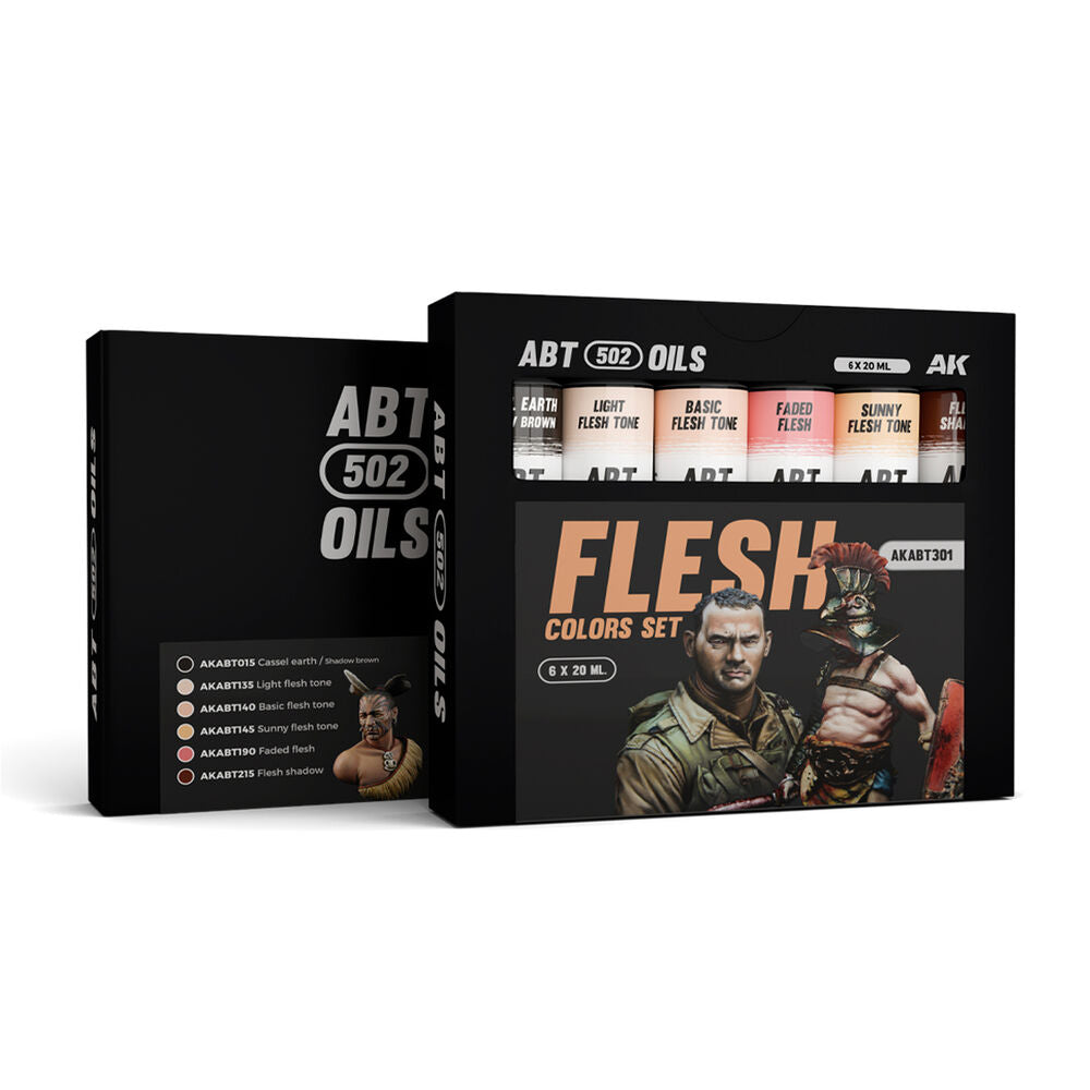 FLESH COLORS SET - ABT 502 OILS