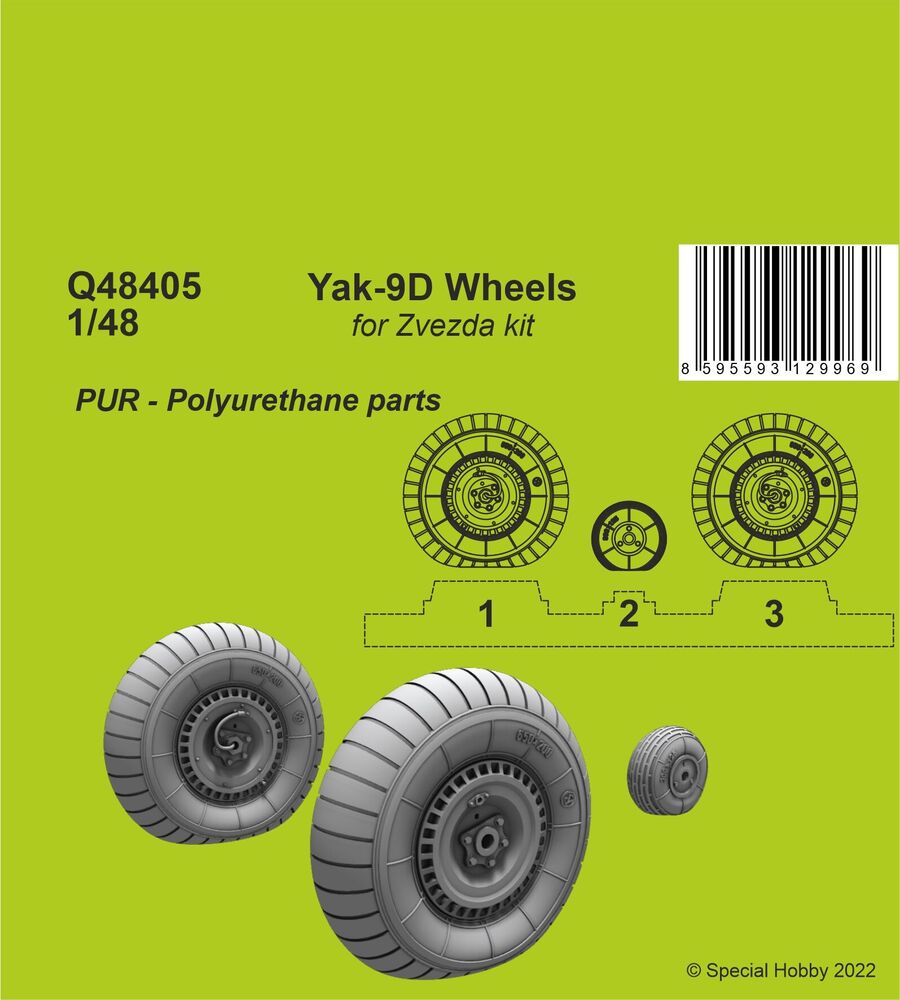 Yak-9D Wheels