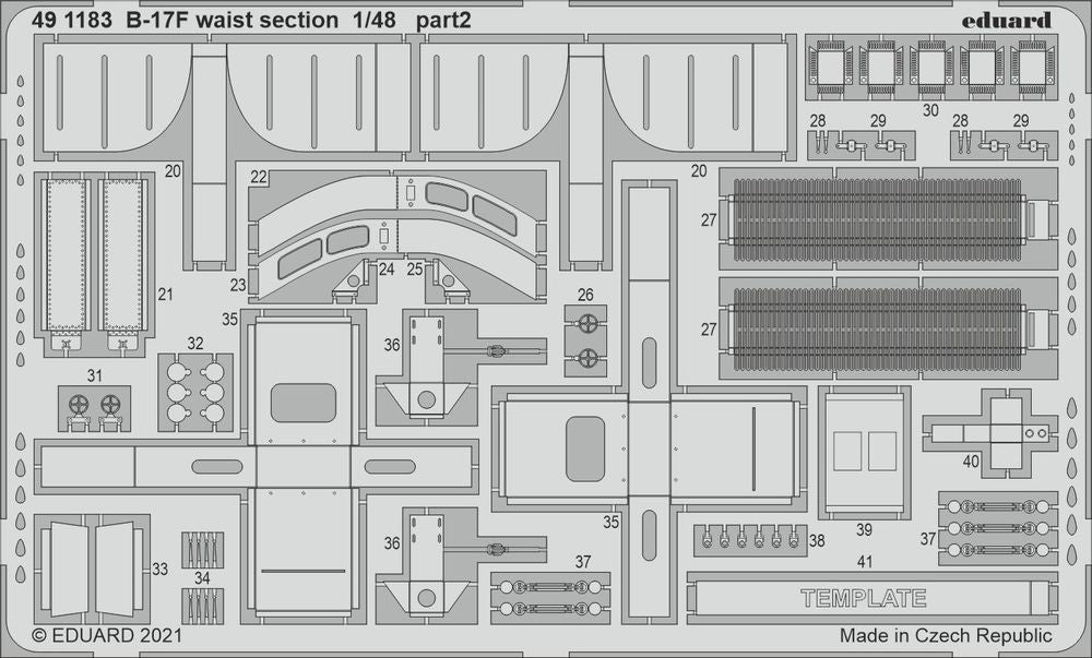 B-17F waist section 1/48 for HKM