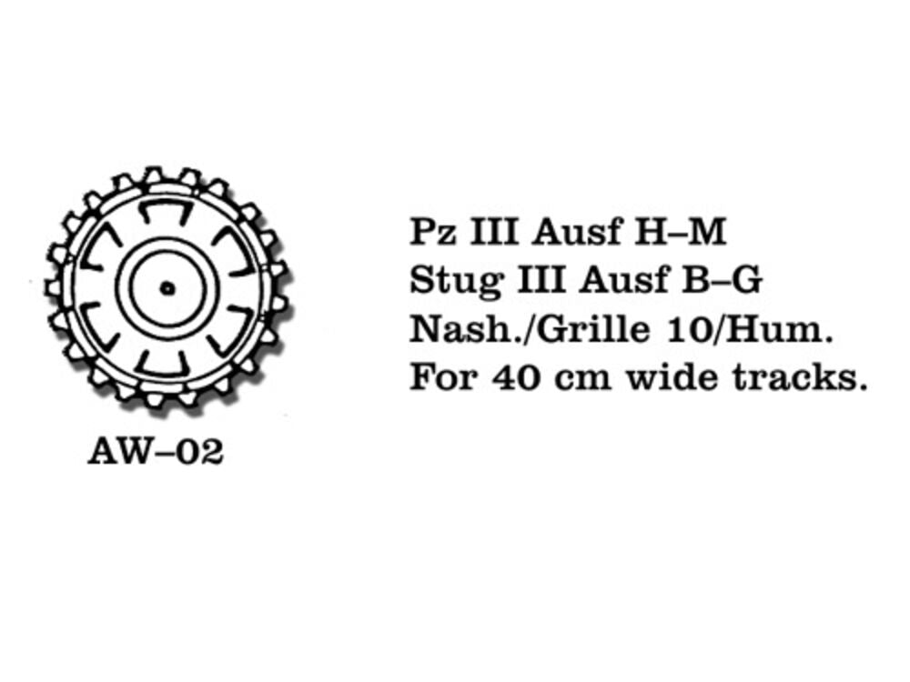 Tracks for Pz III (H-N) / Stug III (B-C) Nashorn  / Hummel Nashorn  / Hummel