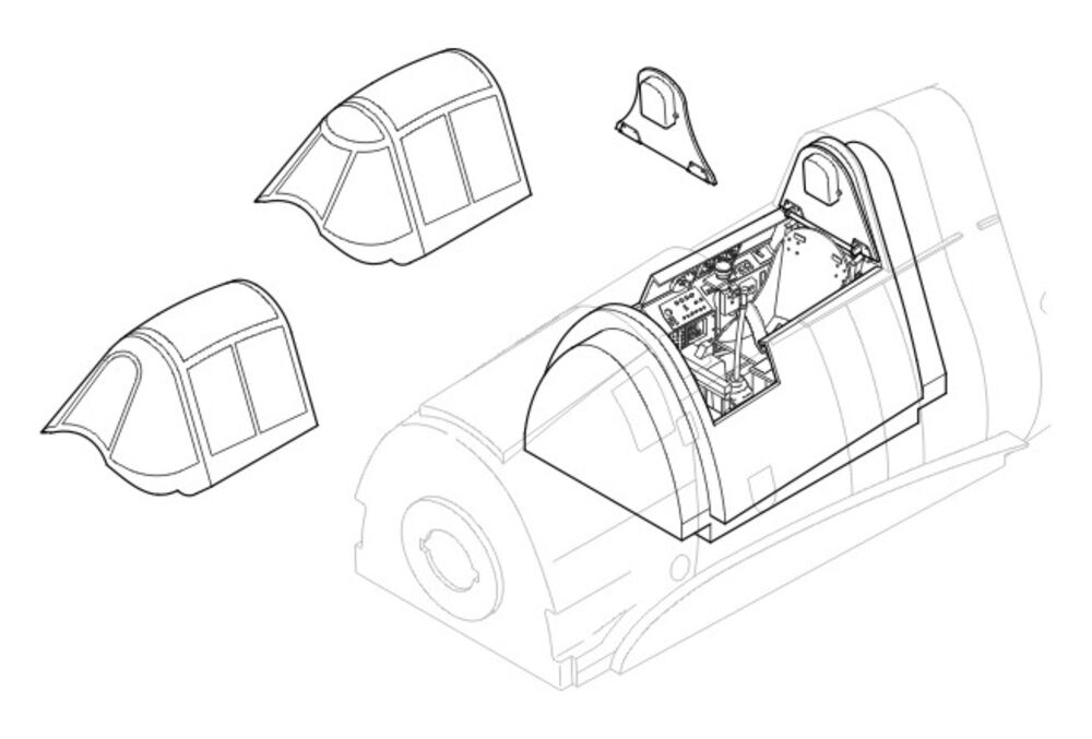 F6F/-3 Hellcat, Cockpit, Resin + Photoetch