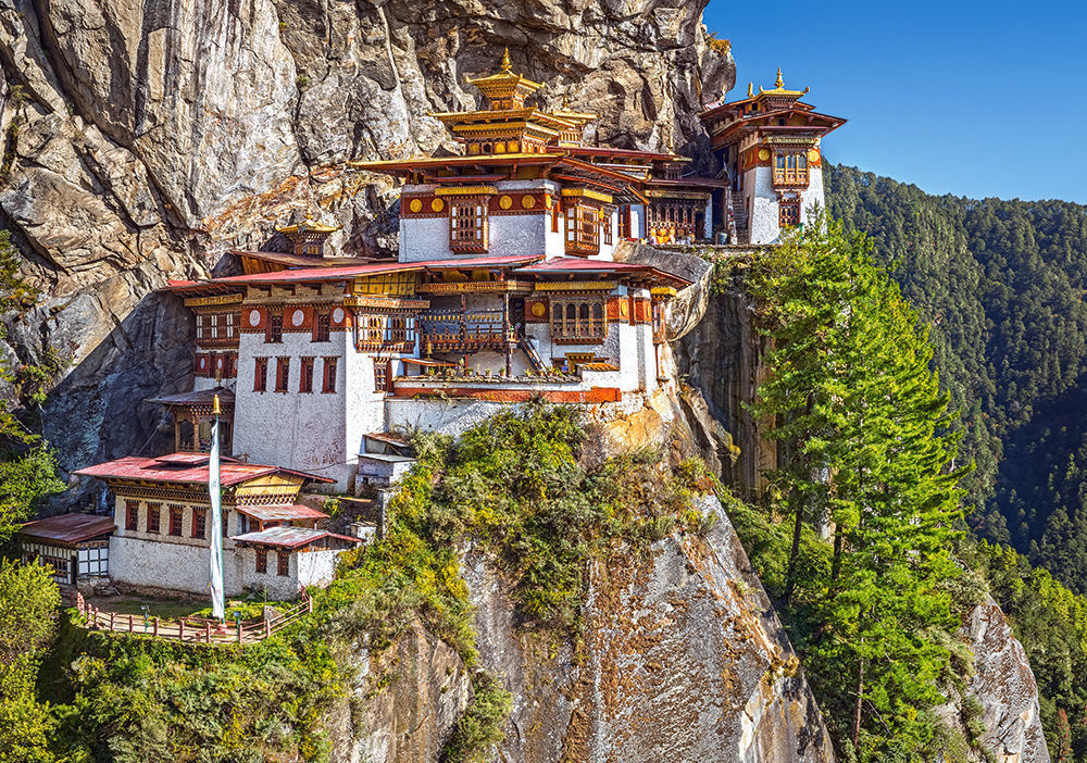 View of Paro Taktsang, Bhutan, Puzzle 500 Teile