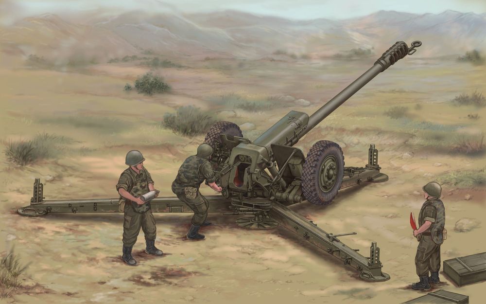 Soviet D30 122mm Howitzer-Late Version