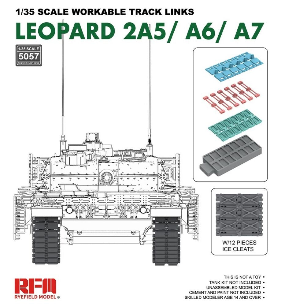 Workable track links for LEOPARD 2A5/A6/A7