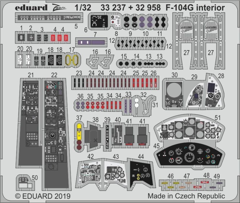 F-104G interior for Italeri