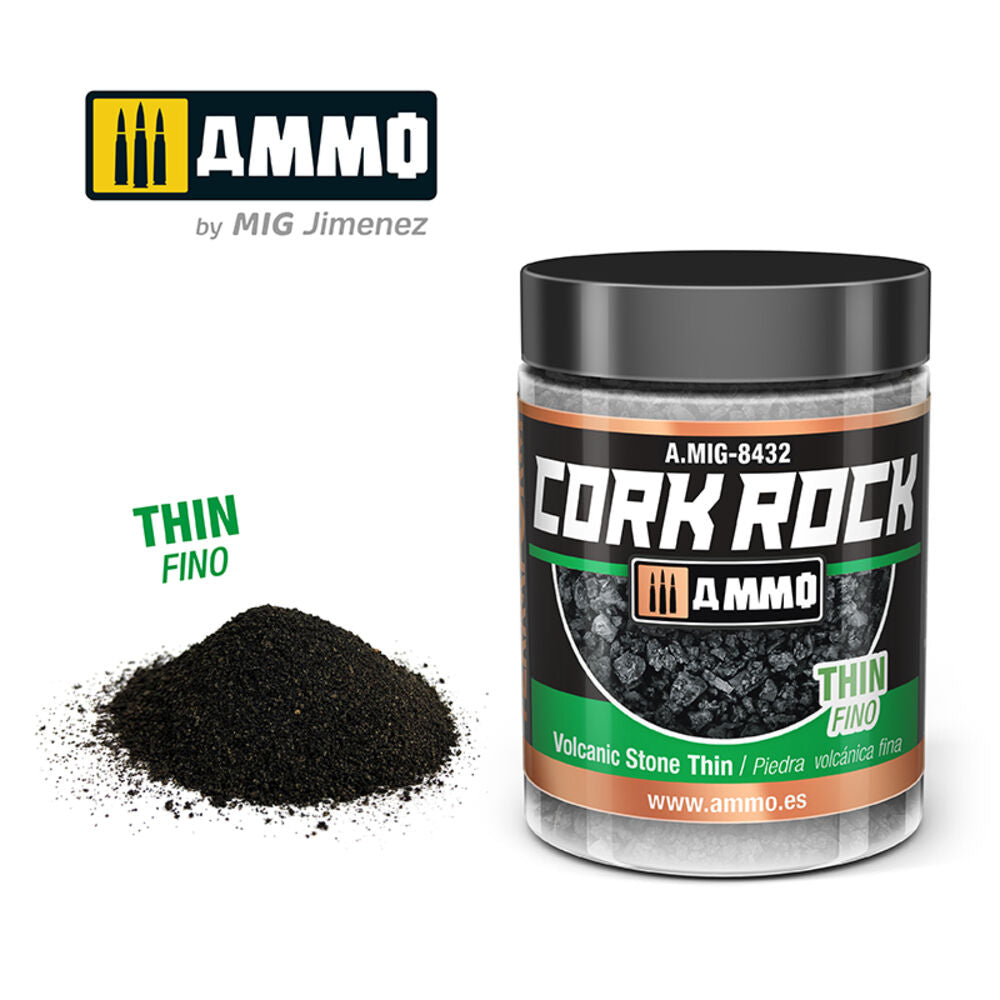 CREATE CORK Volcanic Rock Thin (Jar 100mL)