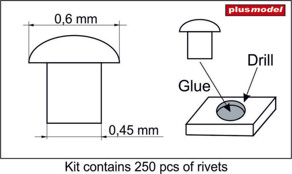 Rivets 0,6 mm