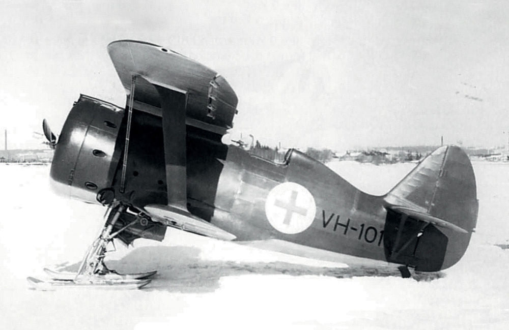 I-153,WWII Finnish Air Force Fighter winter version