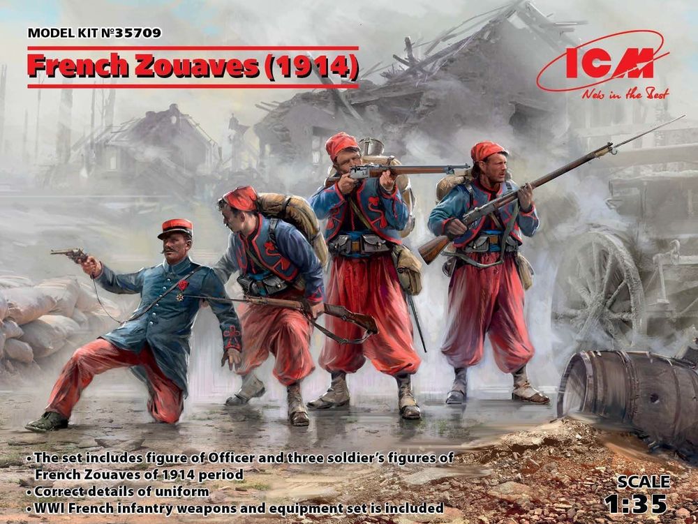 French Zouaves (1914) (4 figures)