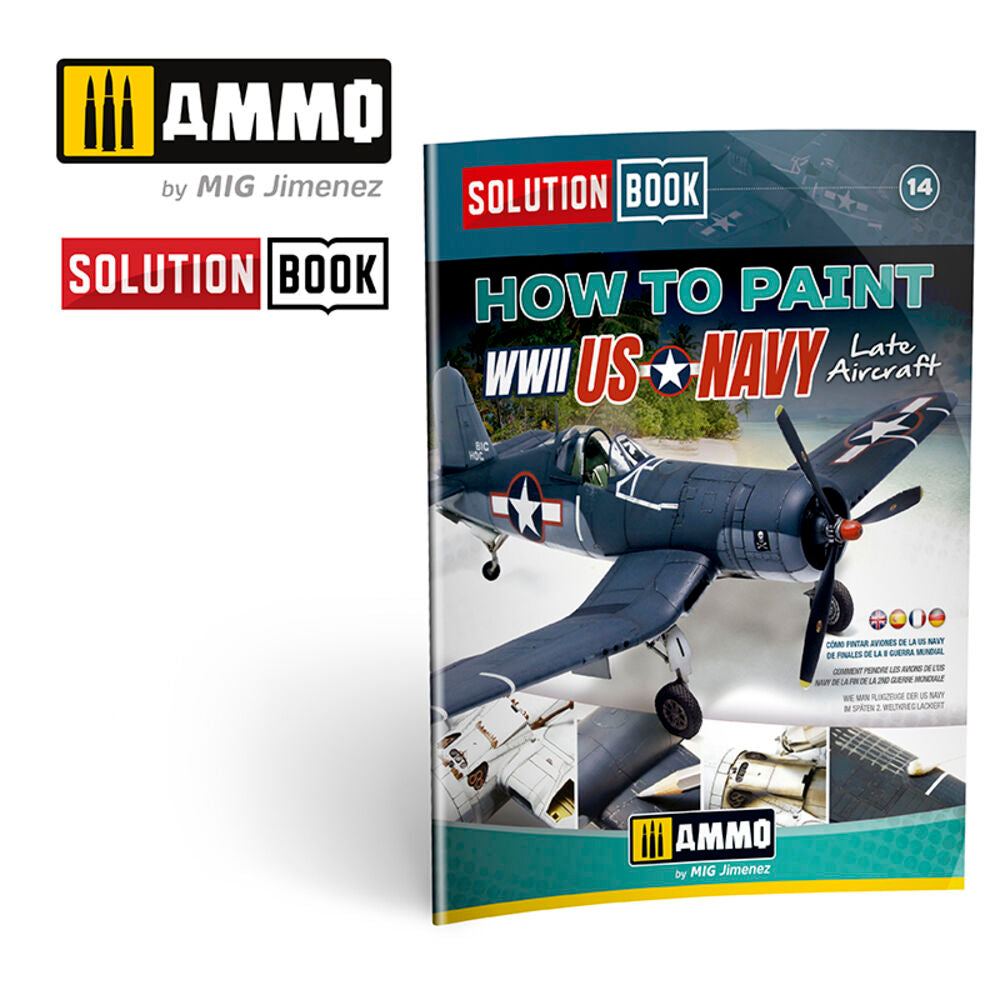 SOLUTION BOOK 14 - How to Paint US Navy WWII Late (English, Castellano, Fran��ais, Deutsch)