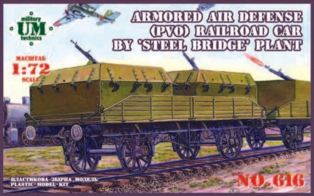 Armored air defense railroad car