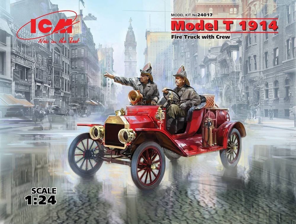 Model T 1914 Fire Truck with Crew