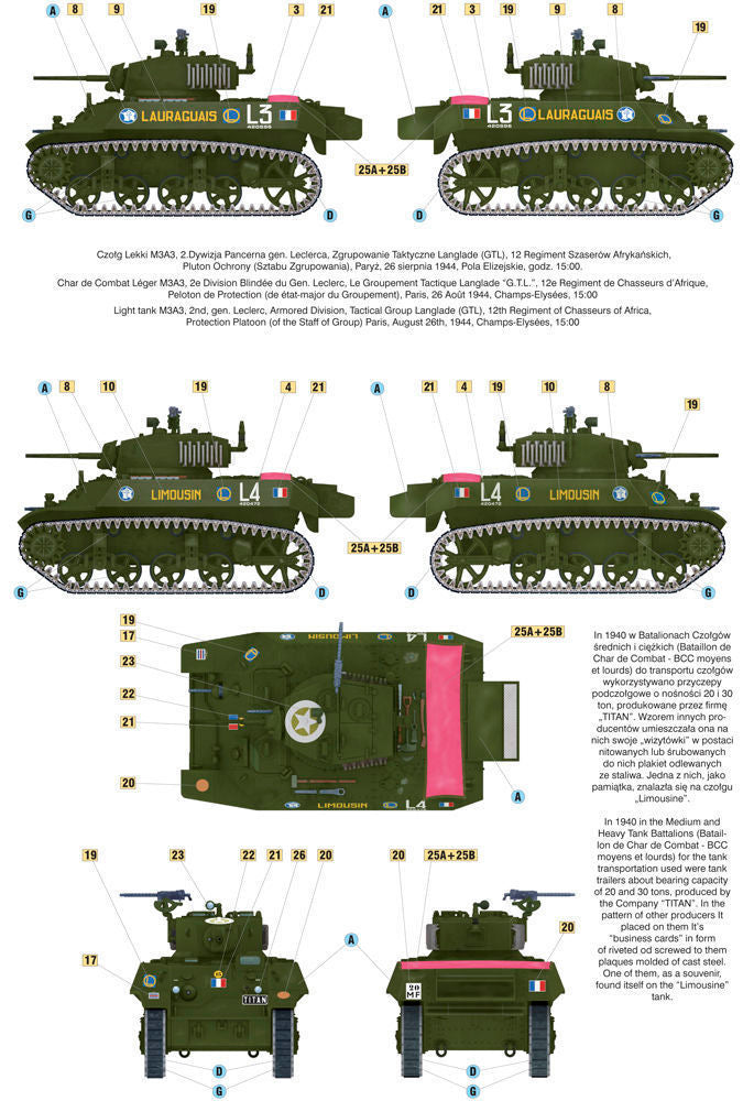 Liberation of Paris,Light Tank M3A3