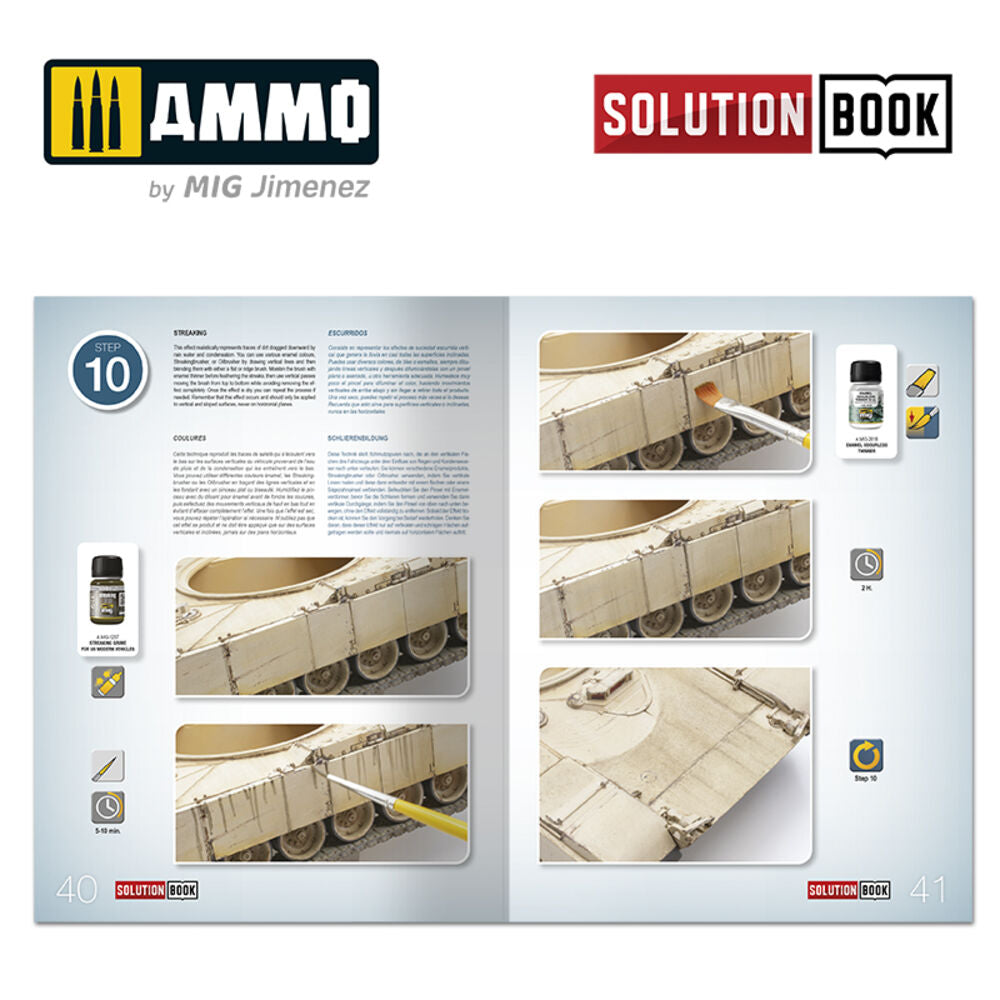 SOLUTION BOOK 16 - How to Paint Modern US Military Sand Sch. English, Castellano, Fran��ais, Deutsch