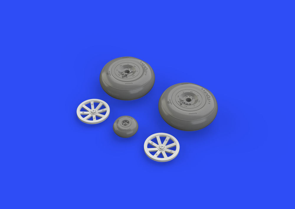 P-40B wheels for Airfix