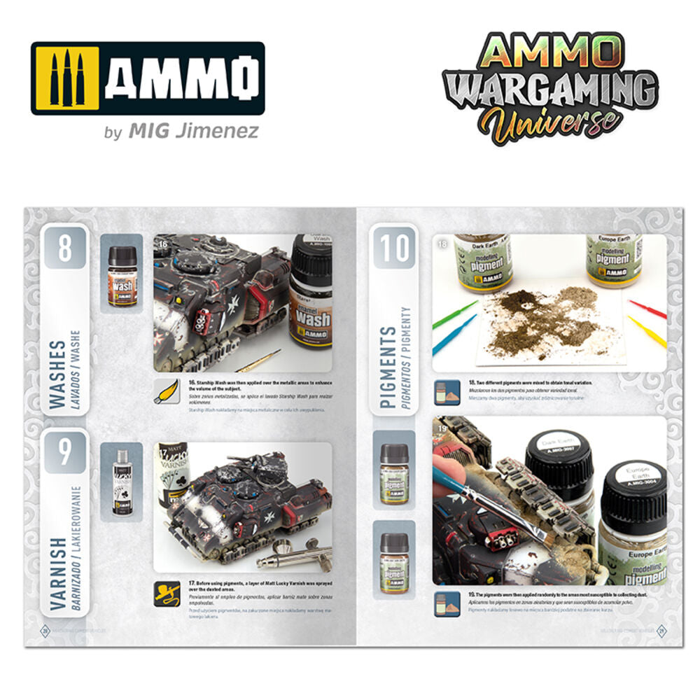 AMMO WARGAMING UNIVERSE Book 06 - Weathering Combat Vehicles (English, Castellano, Polski)