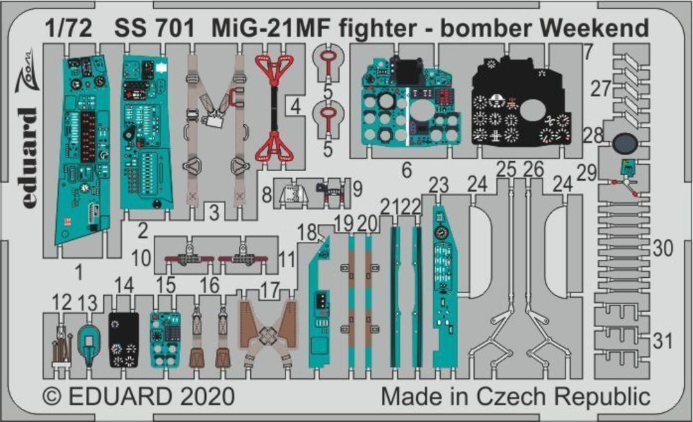 MiG-21MF fighter-bomber Weekend for Eduard