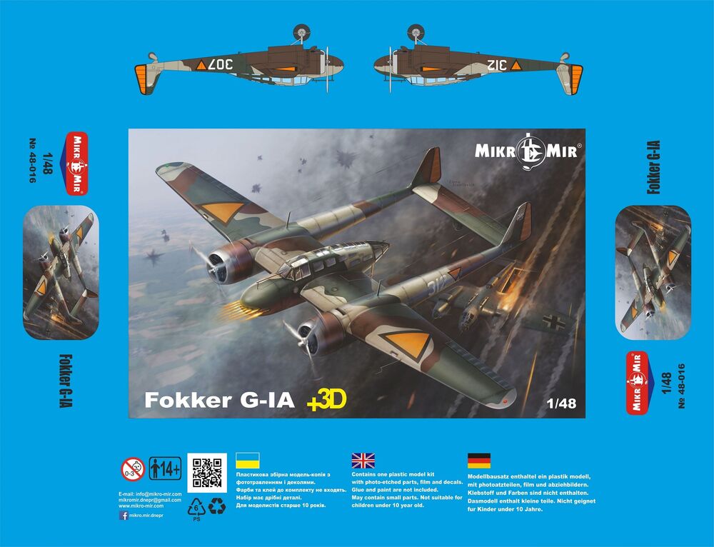 Fokker G-IA + 3D details