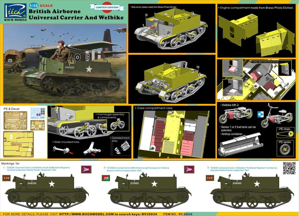 British Airborne Universal CarrierMk.III & Welbike Mk.2(Limited Edition