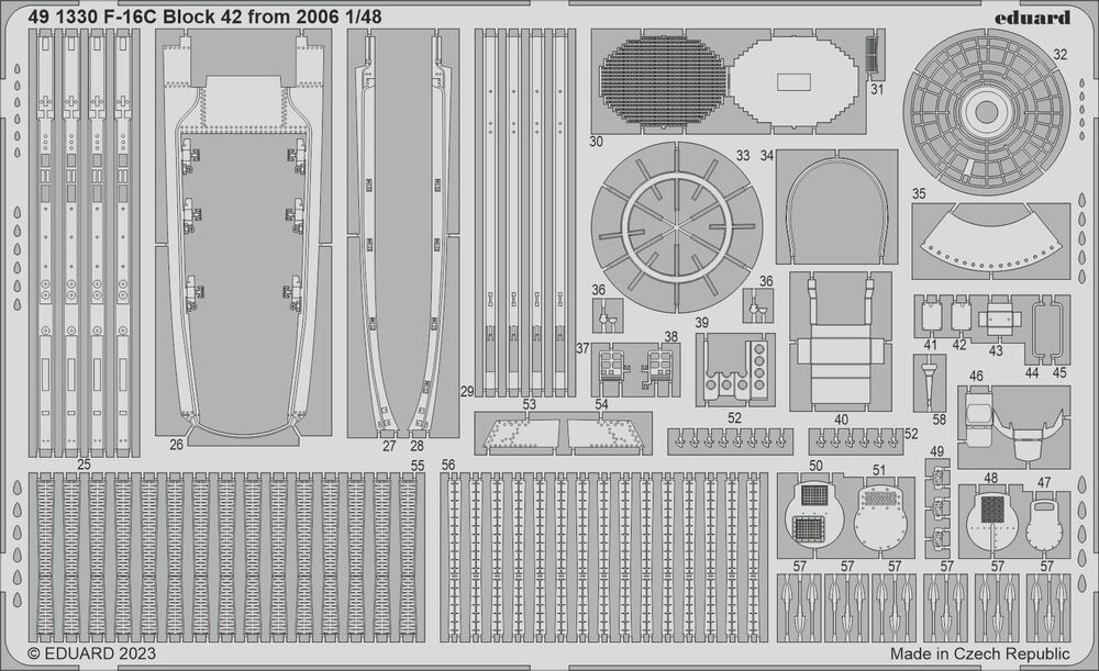 F-16C Block 42 from 2006 1/48 for KINETIC